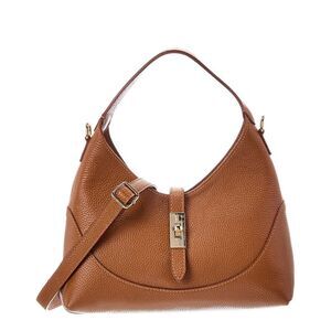 Italian Leather Lina Leather Top Handle Bag